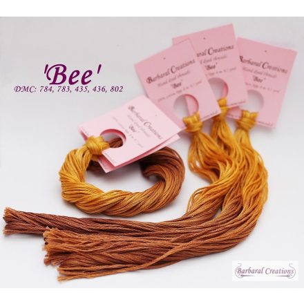 Hand dyed cotton thread - Bee