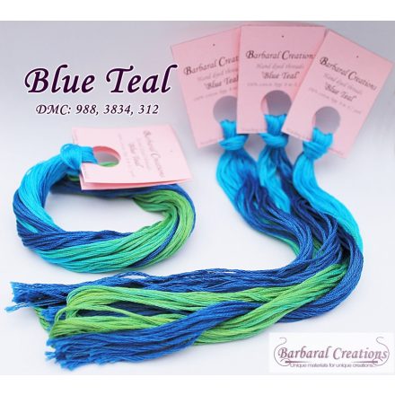 Hand dyed cotton thread - Blue Teal