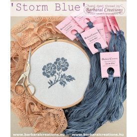 Hand dyed cotton thread - Storm Blue