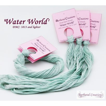 Hand dyed cotton thread - Water World