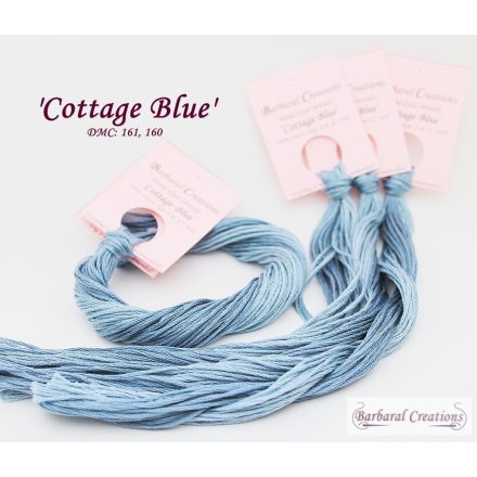 Hand dyed cotton thread -  Cottage Blue
