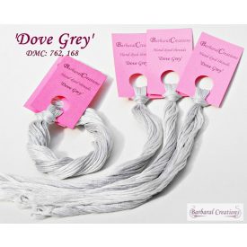 Hand dyed cotton thread -  Dove Grey