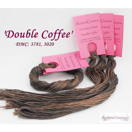 Hand dyed cotton thread -  Double Coffee