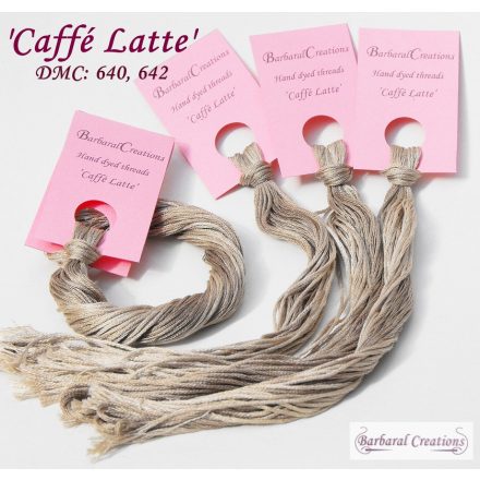 Hand dyed cotton thread -  Caffé Latte
