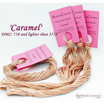 Hand dyed cotton thread -  Caramel