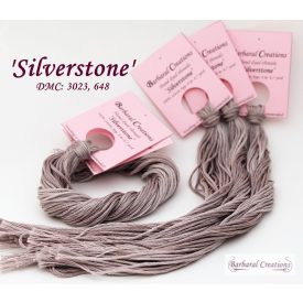 Hand dyed cotton thread -  Silverstone