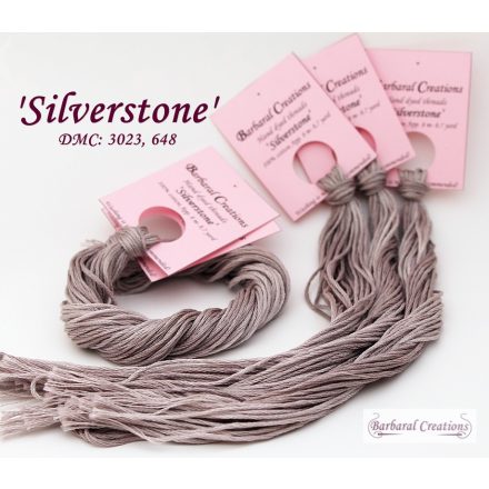 Hand dyed cotton thread -  Silverstone