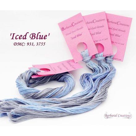 Hand dyed cotton thread - Iced Blue