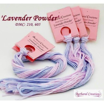 Hand dyed cotton thread - Lavender Powder
