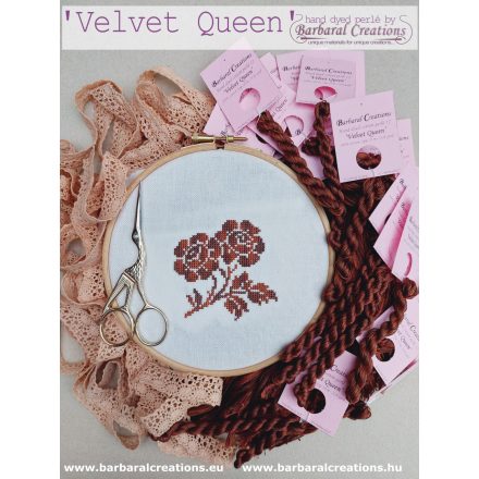 Hand dyed cotton perle 12 - Velvet Queen