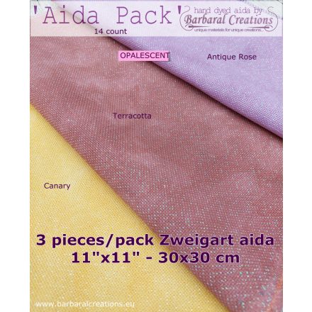 14 count OPALESCENT aida package 