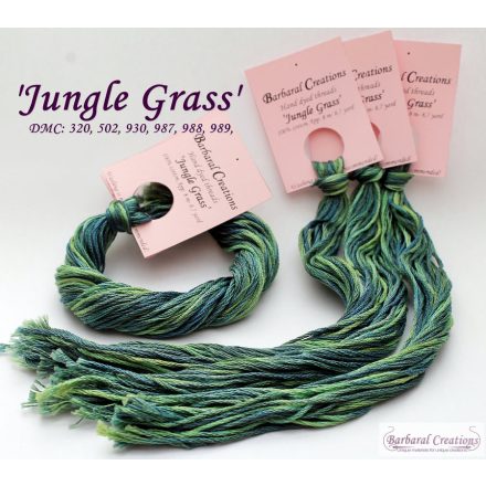 Hand dyed cotton thread - Jungle Grass