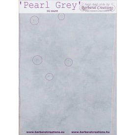 Hand dyed 16 count aida - Pearl Grey fat quarter