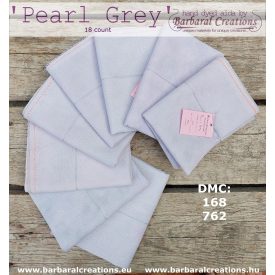 Hand dyed 18 count aida - Pearl Grey fat quarter
