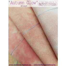 Hand dyed 18 count aida - Autumn Glow fat quarter