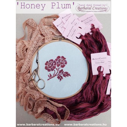 Hand dyed cotton thread - Honey Plum