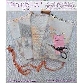 Hand dyed 20 count aida - Marble 18,8x15 inch - 48x38 cm