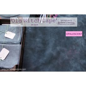   Hand dyed 20 count IRIDESCENT aida - Old Witch Cape 33,8x26,7 inch - 86x68 cm