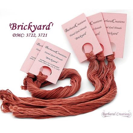 Hand dyed cotton thread - Brickyard