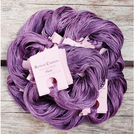 Hand dyed cotton thread - Plum