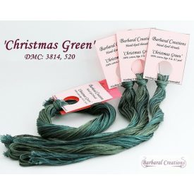 Hand dyed cotton thread - Christmas Green