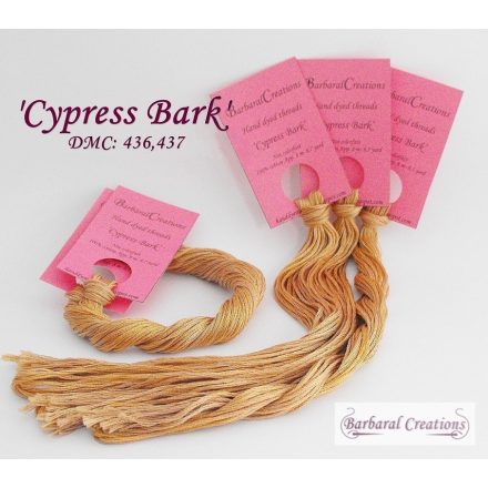 Hand dyed cotton thread - Cypress Bark