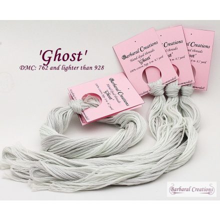 Hand dyed cotton thread - Ghost