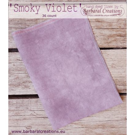 Hand dyed 36 count linen - Smoky Violet