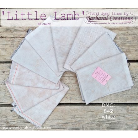 Hand dyed 36 count linen - Little Lamb