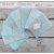 Hand dyed 36 count linen - Blue Smoke fat quarter 27x19 inch 70x50 cm (cross stitch fabric, embroidery fabric)