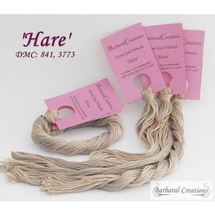 Hand dyed cotton thread - Hare