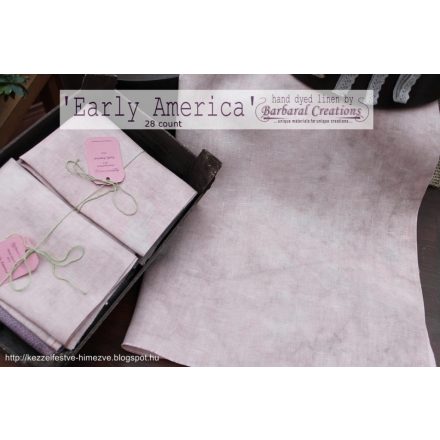 Hand dyed 28 count linen - Early America fat quarter