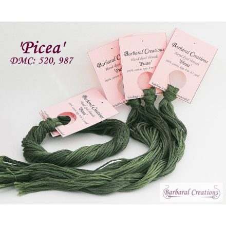 Hand dyed cotton thread - Picea