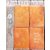 Hand dyed 32 count linen - Pumpkin fat quarter