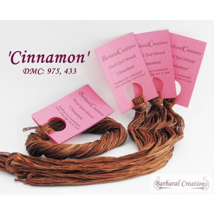 Hand dyed cotton thread - Cinnamon