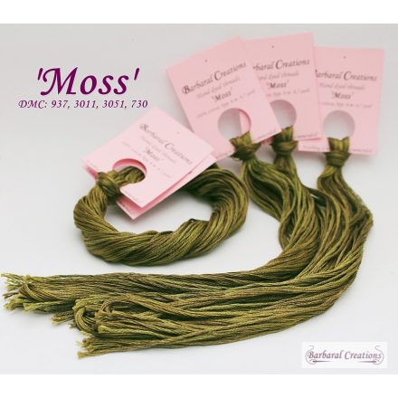 Hand dyed cotton thread - Moss