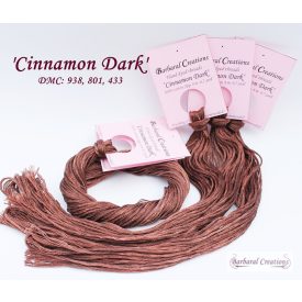 Hand dyed cotton thread - Cinnamon Dark