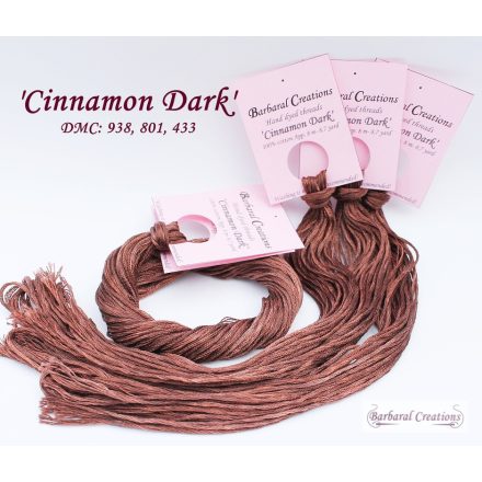 Hand dyed cotton thread - Cinnamon Dark