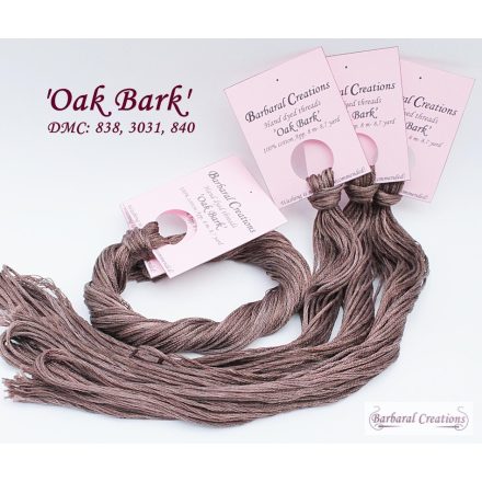 Hand dyed cotton thread - Oak Bark