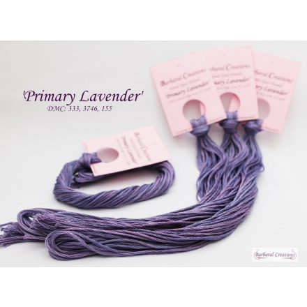 Hand dyed cotton thread - Primary Lavender