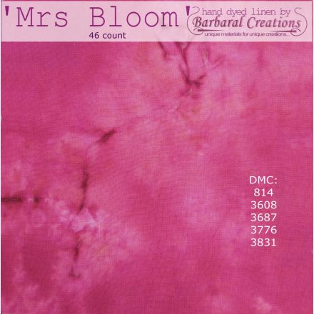 Hand dyed 46 count linen - Mrs Bloom Marble
