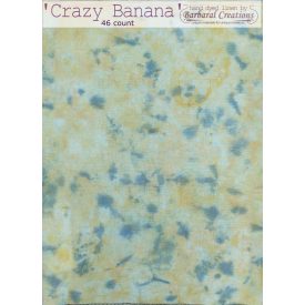 Hand dyed 46 count linen - Crazy Banana fat quarter
