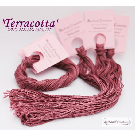 Hand dyed cotton thread - Terracotta