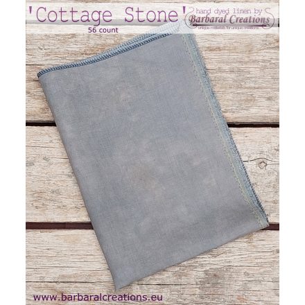 Hand dyed 56 count linen - Cottage Stone fat quarter