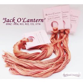 Hand dyed cotton thread - Jack O'Lantern