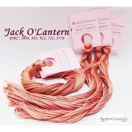 Hand dyed cotton thread - Jack O'Lantern