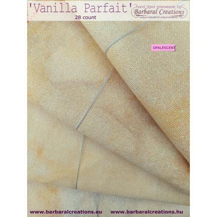 Hand dyed 28 count OPALESCENT evenweave - Vanilla Parfait fat quarter