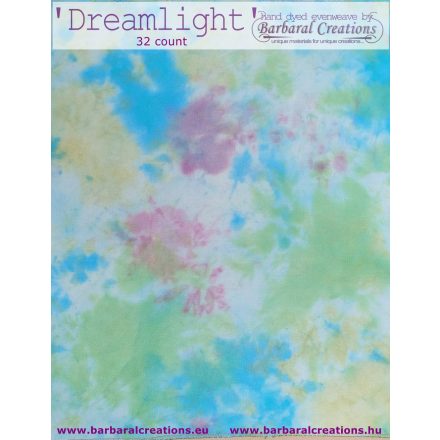 Hand dyed 32 count evenweave - Dreamlight 27x22 inch - 70x56 cm 