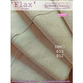 Hand dyed 32 count OPALESCENT evenweave - Flax fat quarter