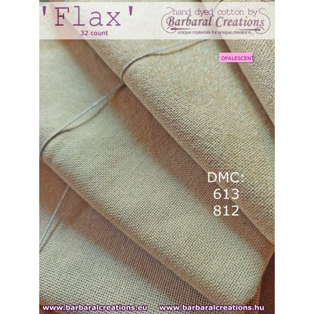 Hand dyed 32 count OPALESCENT evenweave - Flax fat quarter